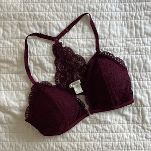 Bozzolo Burgundy Lace Bralette